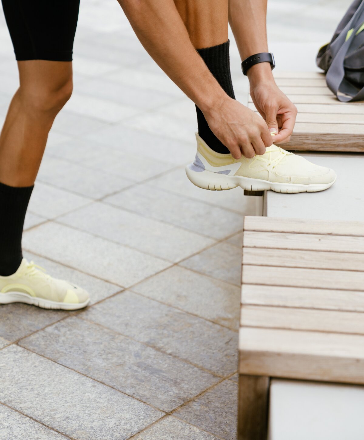 Ann Arbor ankle sprains model with white shoes